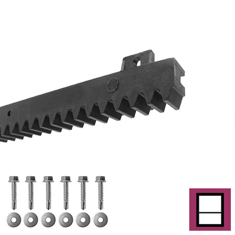 Listwa zebata PVC+Fe,27x18mm,L1m,max 700kg