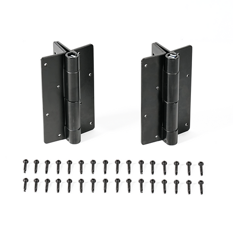 Aluminum Self-Closing Hinges with High Load Capacity – black