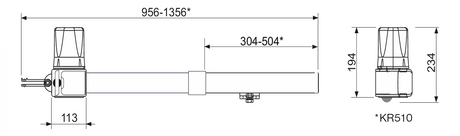 Napęd CAME do bram dwuskrzydłowych, komplet z fotokomórkami