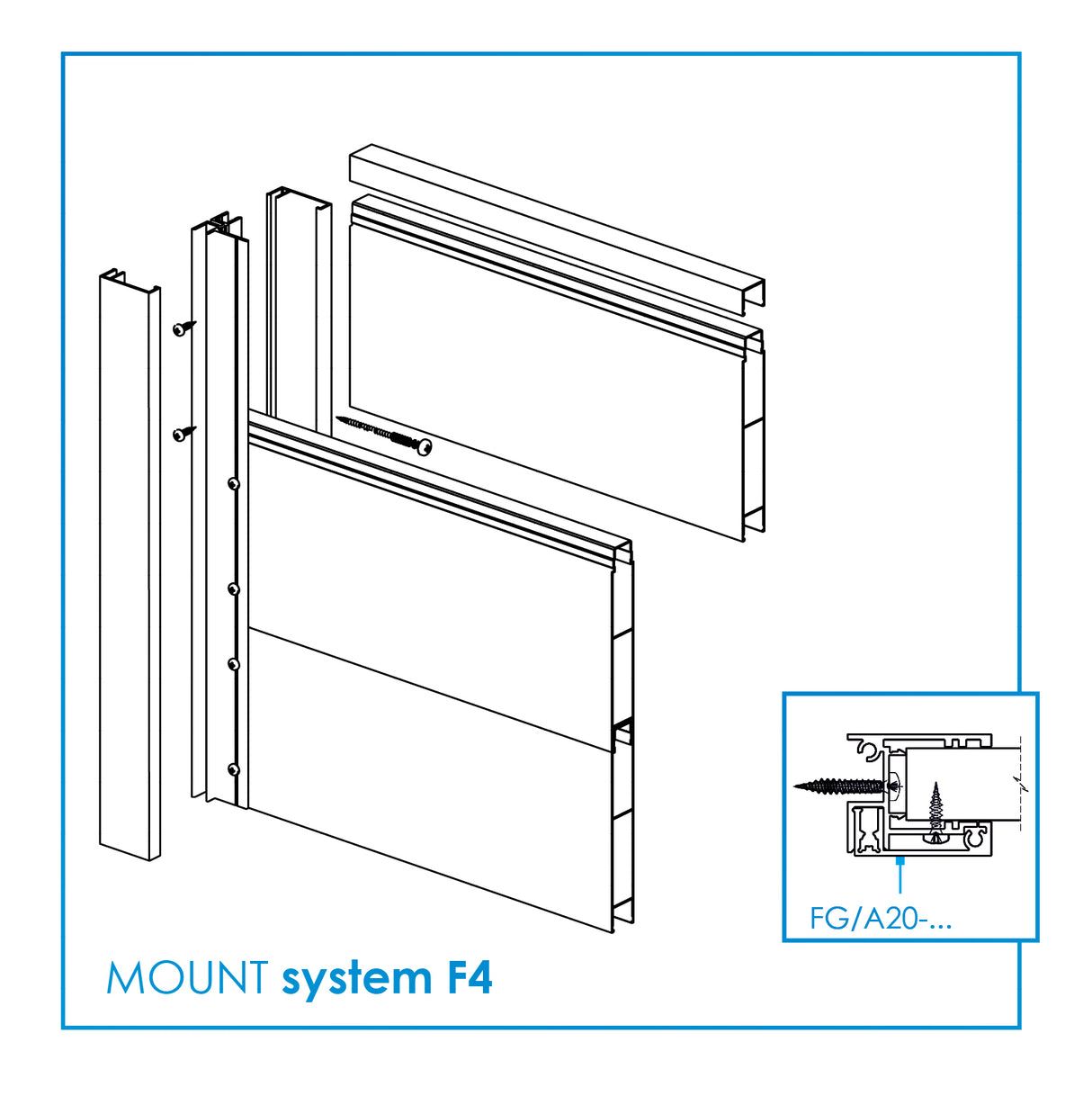 Aluminiowe wypełnienie ogrodzenia 20x120x6000mm
