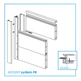 Aluminiowe wypełnienie ogrodzenia 20x120x6000mm