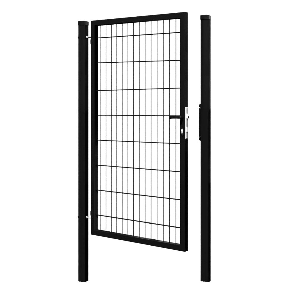 Bránka 1kr. 2D BOX ZnPVC 1000x1700mm RAL 9005 čierna matná