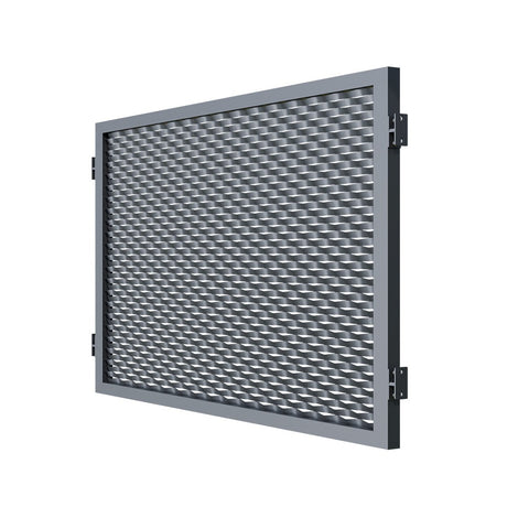 Panel ogrodzeniowy aluminiowy 2000x1200mm siatka cięto-ciągniona antr.