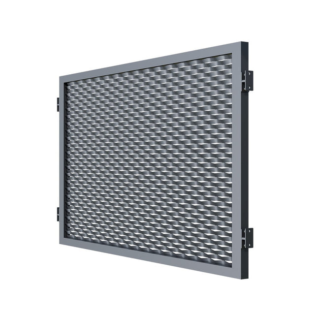 Panel ogrodzeniowy aluminiowy 2000x1200mm siatka cięto-ciągniona antr.