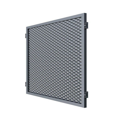 Panel ogrodzeniowy aluminiowy 2000x1500mm siatka ciemnoszara.