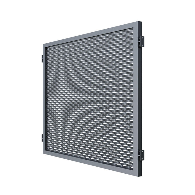Panel ogrodzeniowy aluminiowy 2000x1500mm siatka ciemnoszara.