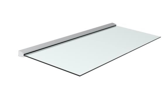 Aluminiowa daszka szklana profil