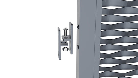 Panel ogrodzeniowy aluminiowy 2000x1200mm siatka cięto-ciągniona antr.