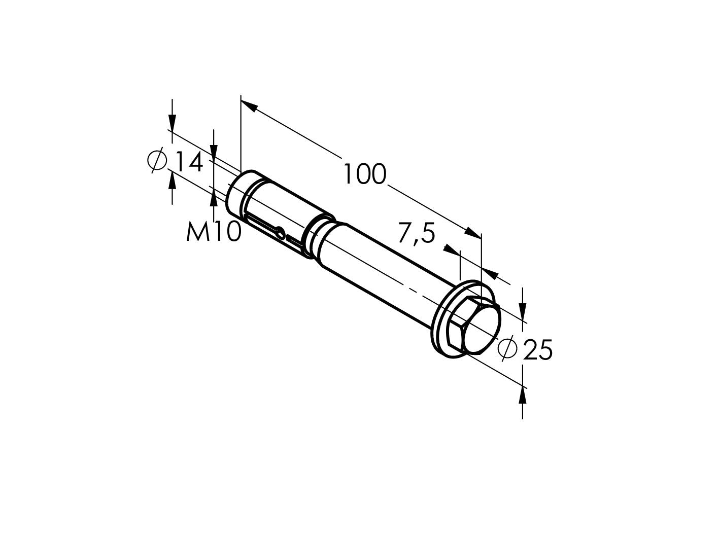 Kotwa do średnich obciążeń z wkrętem sześciokątnym M10