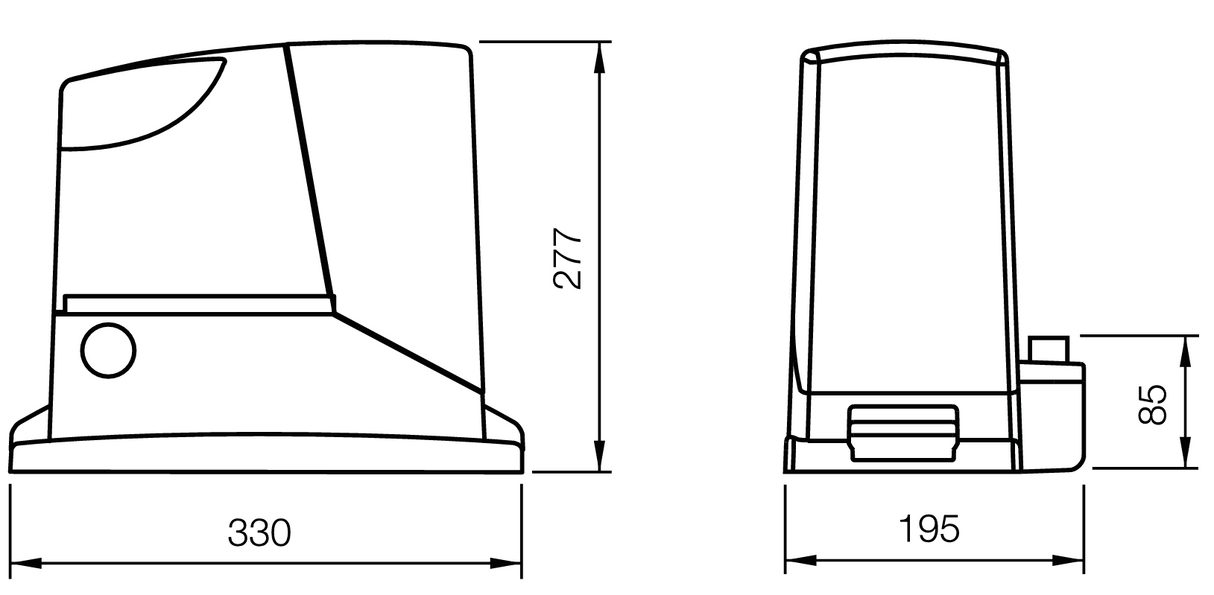 Zestaw automatyki do bram : NICE max 400kg