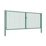 Brána 2kr. ROUND ZnPVC 4000x1500mm, D75mm, zelená