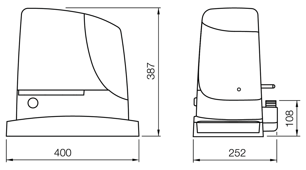 Napęd Nice do bram przesuwanych do 1500kg