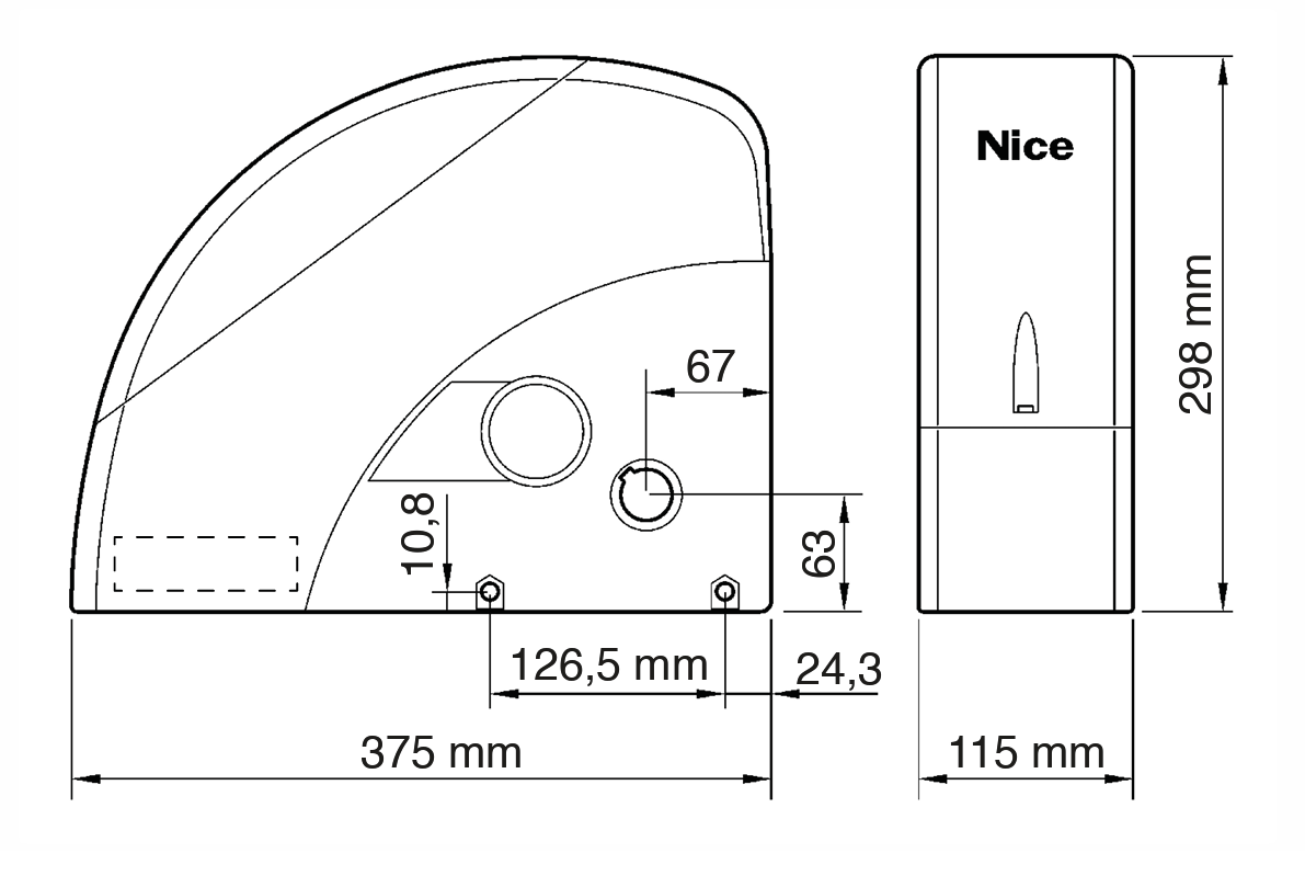 Napęd do bramy garażowej z elektroniką do 20m2