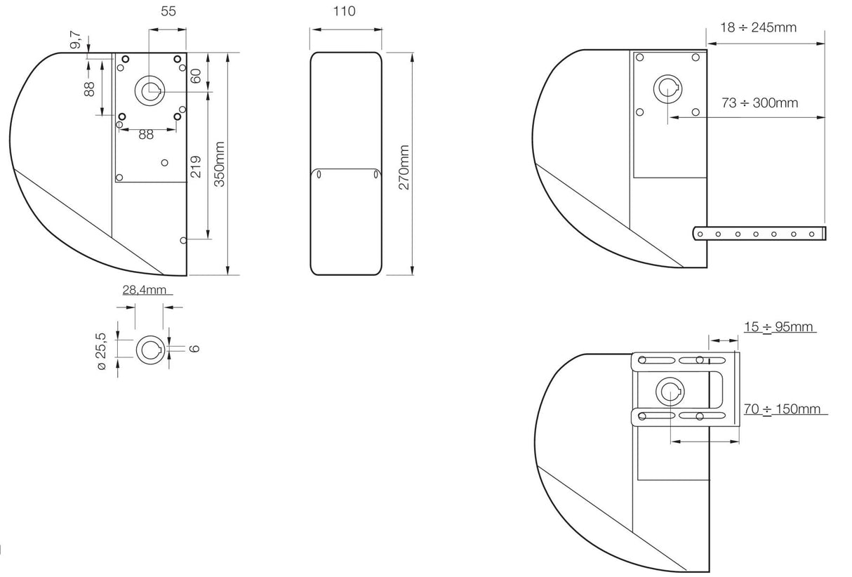 Napęd przemysłowy z enkoderem do bram segmentowych o powierzchni do 35