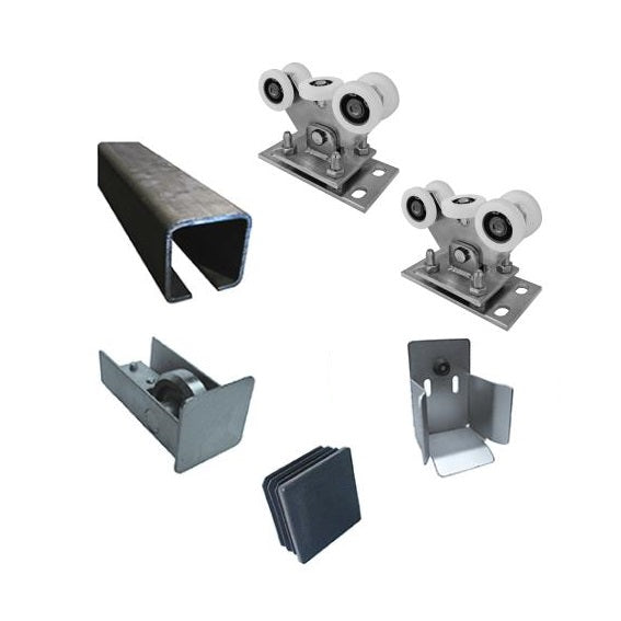 Zestaw do bram przesuwnych Fe, NYLON, 78x78mm