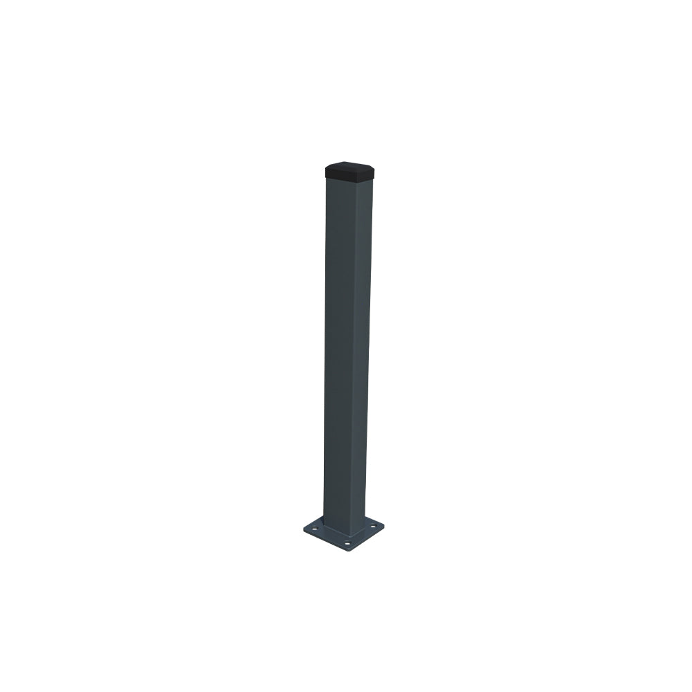 Stĺpik 60x40mm s pätkou ZnPVC 1400mm antracit