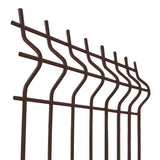 Spawany panel ogrodzeniowy 3D ZnPVC 2500x1530x4mm brązowy