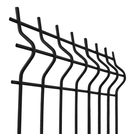 Zváraný plotový panel 3D ZnPVC 2500x1730x4mm čierna