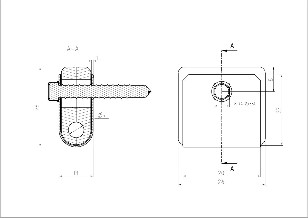 Univerzálna príchytka ZnPVC antracit