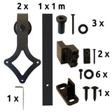 Prowadnica drzwi przesuwnych mini "Rhombus"