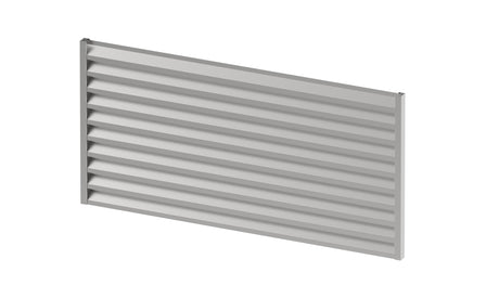 Ogrodzenie stalowe ocynkowane 1x2m z wypełnieniem żaluzjowym ze stali ocynkowanej 40,5x105, Natural