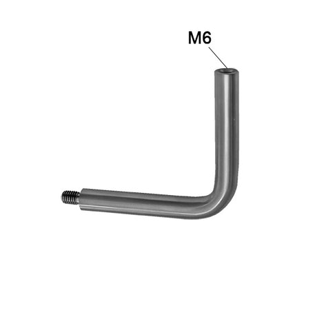 Mocowanie pochwytu do ściany AISI304, d12, M6, 80x
