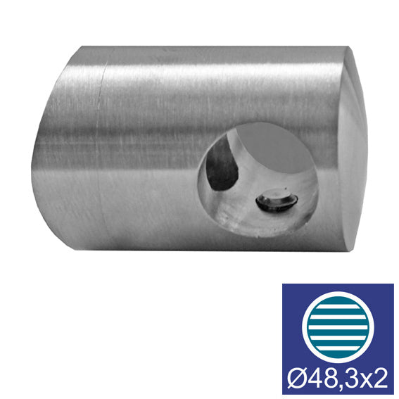 Uchwyt wypełnienia końcowy AISI304, d12/D48,3x2mm