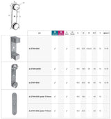 Mocowanie boczne-punktowe do szkła - kołnierz