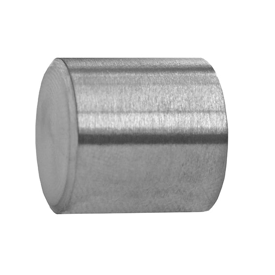 Zaślepka nierdzewna, walcowa na rurę