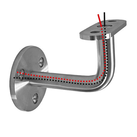 Stal nierdz.-Uchwyt poręczy  ścienny
