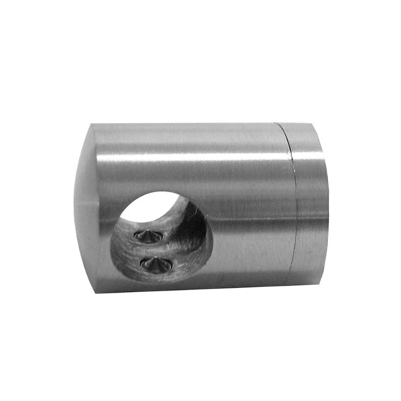 Uchwyt przelotowy złączny AISI316, 40x40x2/d16mm