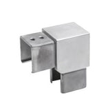 Uchwyt szkla-złączka rury-kolano 90°, 40x40x2mm