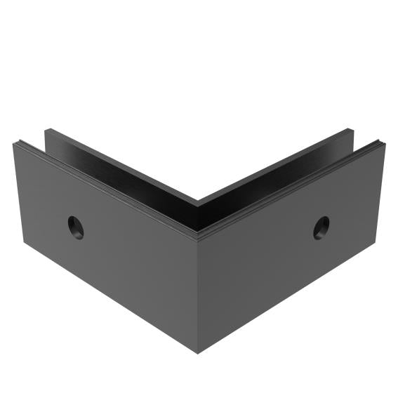 Profil balustrady szklanej Al-boczny AL/ELOX/Satin