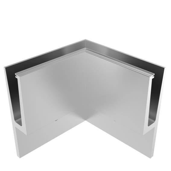 Profil balustrady szklanej Al-boczny AL/ELOX