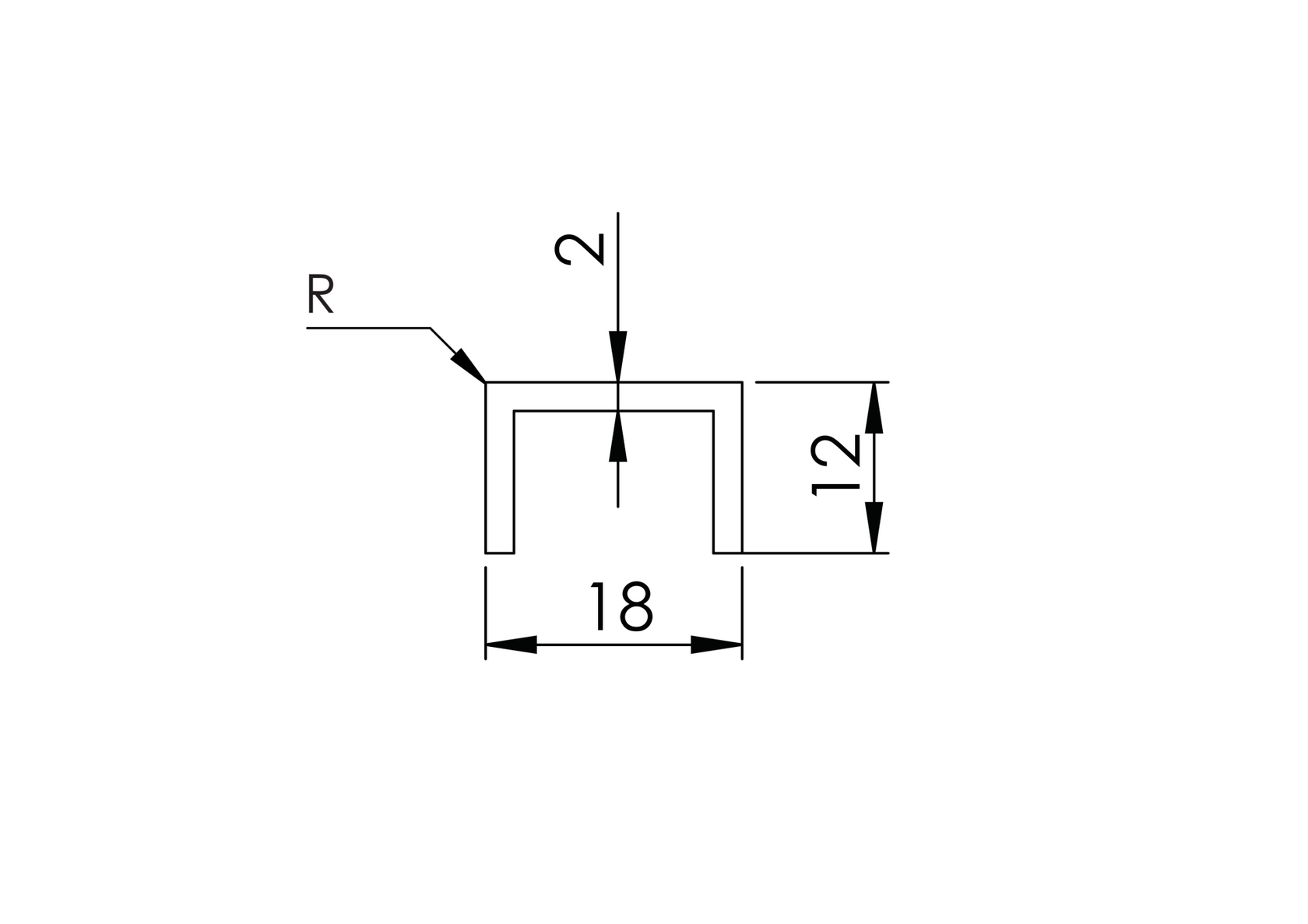 Poręcz aluminiowa AL-elox