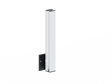 Set of Aluminum Post 56×60 - 0.5m, Side Mounting - Plate, with Covers, Intermediate - Natural