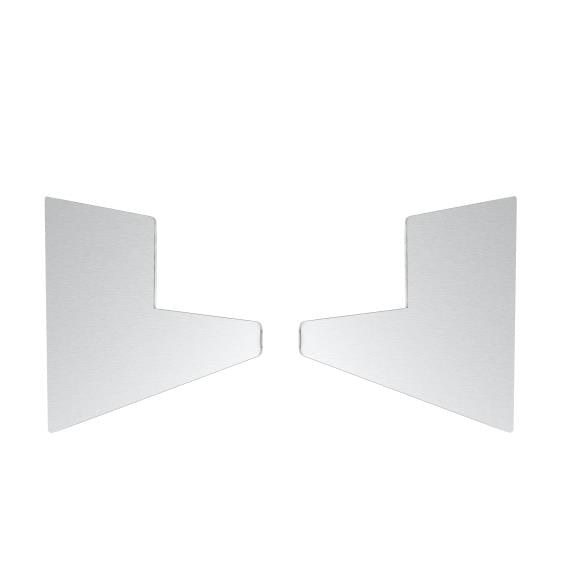 Aluminiowa daszka  profil 100x80mm +2°zaślepka