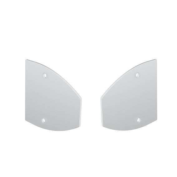 Aluminiowa daszka szklana profil zaślepka