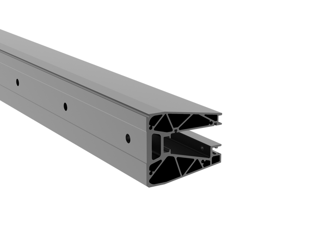 Aluminiowa daszka szklana profil FIX +1.5°