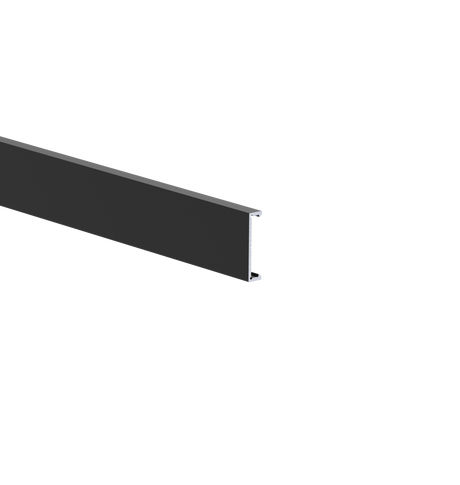 Aluminiowy listwa elewacyjna 25x6-6000mm R9005