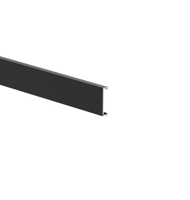 Aluminiowy listwa elewacyjna 25x6-6000mm R9005