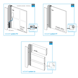 Aluminiowy adapter do ogrodzeń do wypełnień tablicowych 1-8mm - 6000mm