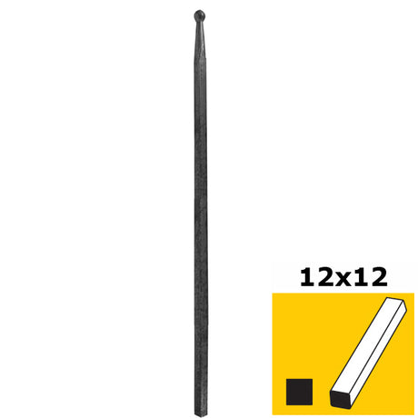 Szpic z kulką h500, b14, n12x12mm