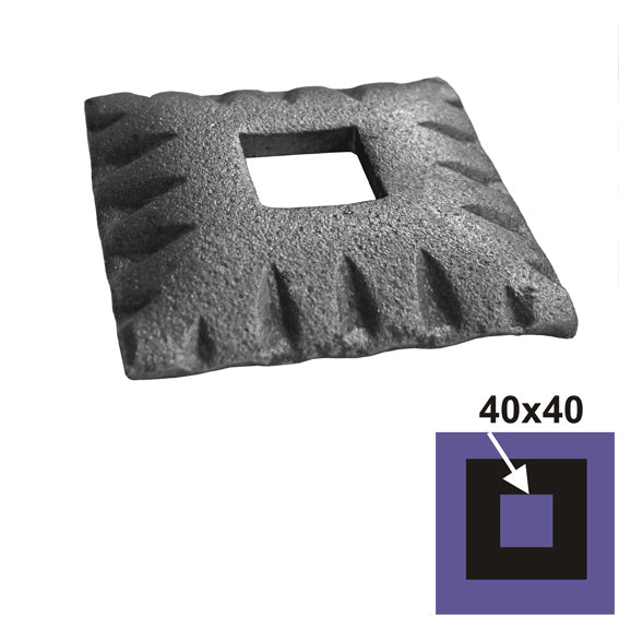 Maskownica ozdobna 80x80, 41x41, h15,5mm