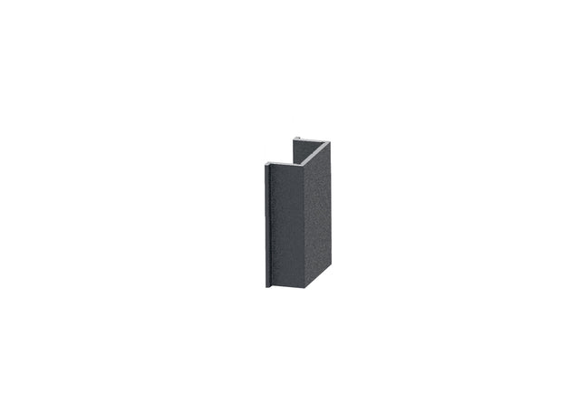 Narrow distance cover strip for post profiles and U-adapter of the fencing system, 20 x 08–30 mm – Anthracite RAL 7016