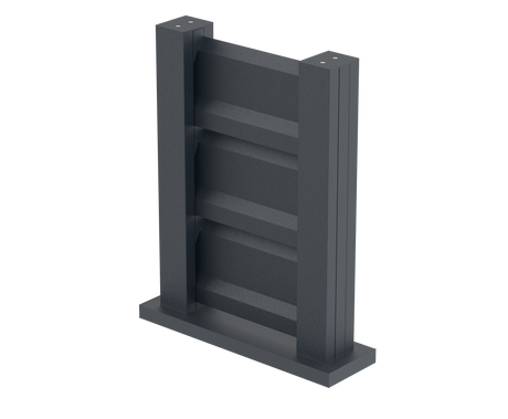 Próbka ogrodzenia 0,3x0,4m wolnostojąca dla listew żaluzjowych FG/L2S20x120