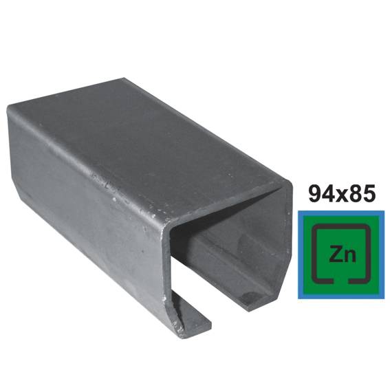 Profil do bramy przesuwnej Zn, 94x85x5mm, L3m