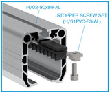 Prowadzący profil dolny AL, 90x99mm, L3m, RAL7016
