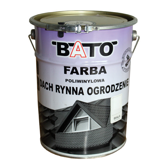 Farba poliwinylowa, biały RAL9003 satin 6,3kg (5L)