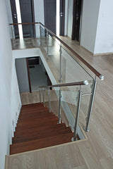 Słupek nierdzewny -prosto AISI304, D42,4x2/2xmodel